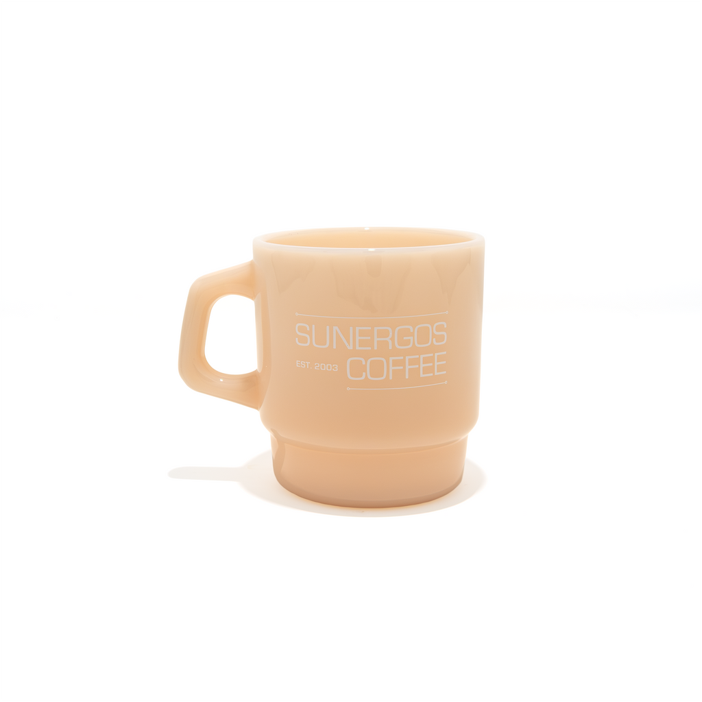 Fall Milk Glass Mug