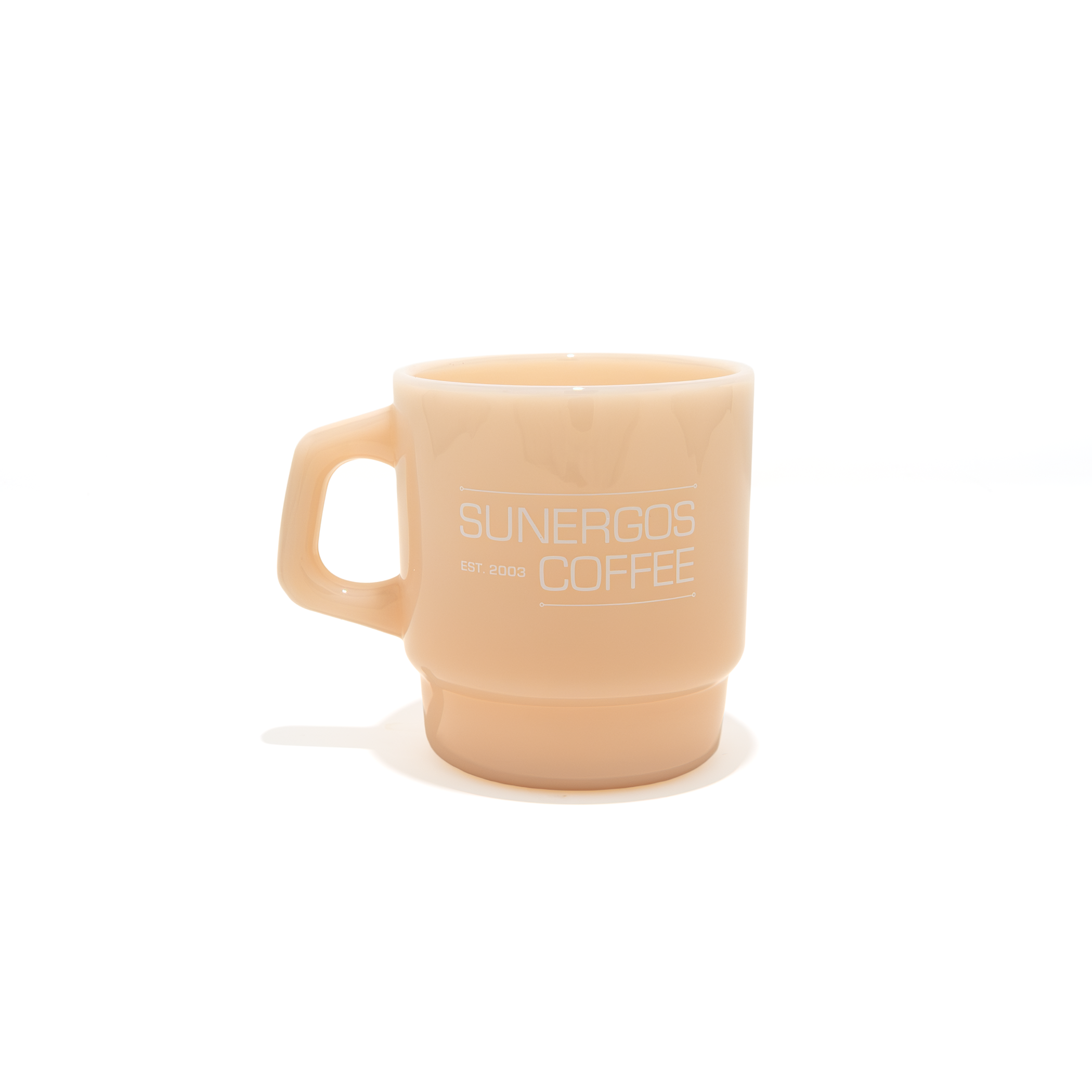 Fall Milk Glass Mug