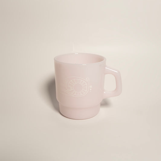 Summer Milk Glass Mug